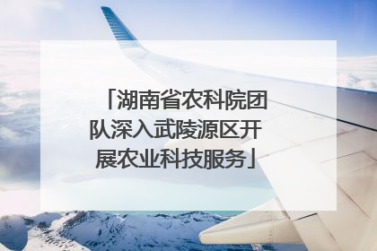 湖南省农科院团队深入武陵源区开展农业科技服务
