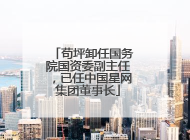 苟坪卸任国务院国资委副主任，已任中国星网集团董事长