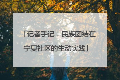 记者手记：民族团结在宁夏社区的生动实践