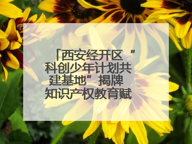 西安经开区“科创少年计划共建基地”揭牌 知识产权教育赋能青少年创新