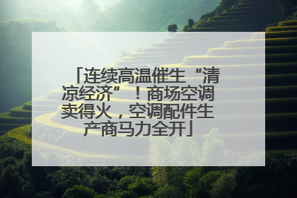 连续高温催生“清凉经济”！商场空调卖得火，空调配件生产商马力全开