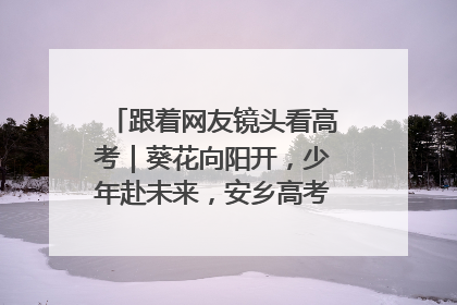 跟着网友镜头看高考｜葵花向阳开，少年赴未来，安乡高考首日的希望图景