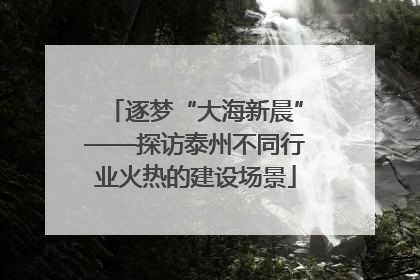 逐梦“大海新晨”——探访泰州不同行业火热的建设场景