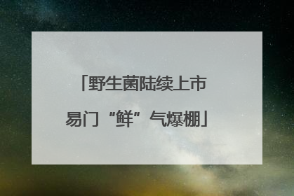 野生菌陆续上市 易门“鲜”气爆棚
