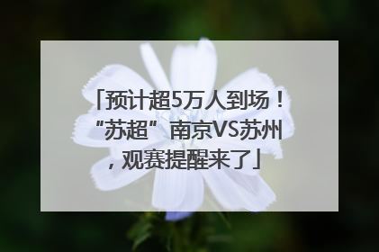 预计超5万人到场！“苏超”南京VS苏州，观赛提醒来了