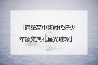 鹤壁高中新时代好少年颁奖典礼星光璀璨
