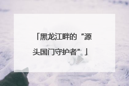 黑龙江畔的“源头国门守护者”