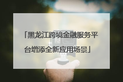 黑龙江跨境金融服务平台增添全新应用场景