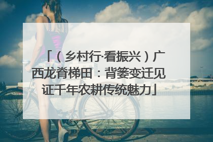 （乡村行·看振兴）广西龙脊梯田：背篓变迁见证千年农耕传统魅力