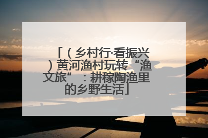 （乡村行·看振兴）黄河渔村玩转“渔文旅”：耕稼陶渔里的乡野生活