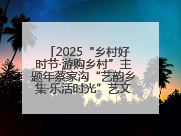 2025“乡村好时节·游购乡村”主题年蔡家沟“艺韵乡集·乐活时光”艺文嘉年华活动启幕