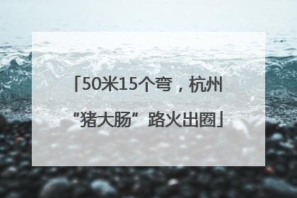 50米15个弯，杭州“猪大肠”路火出圈