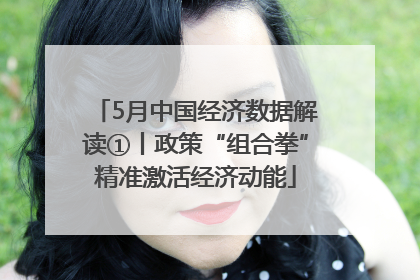 5月中国经济数据解读①丨政策“组合拳”精准激活经济动能