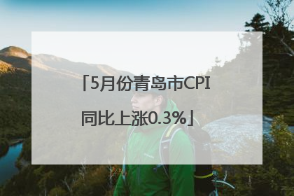 5月份青岛市CPI同比上涨0.3%